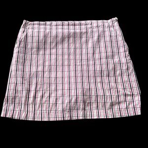 Cracked Wheat Pink, Gray & Black Plaid Skort
